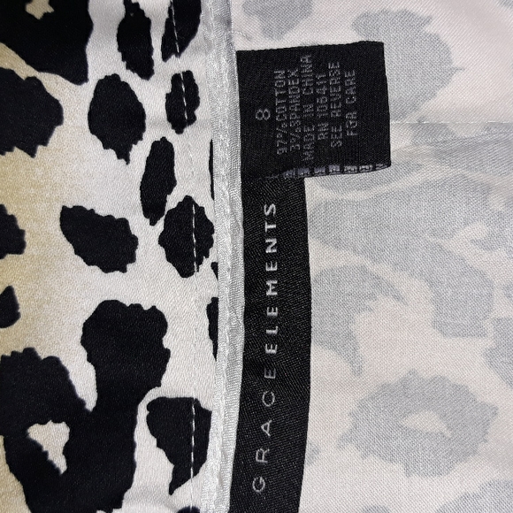 Grace Elements Leopard Skirt Size 8 - Picture 5 of 5
